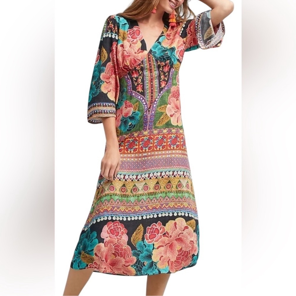 Farm Rio Anthropologie Rio De Janeiro Rosario Dress